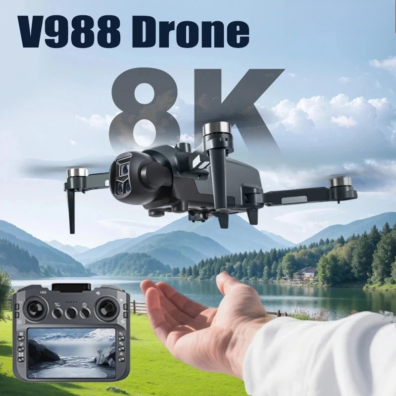 Rc Hobby China - Orijinal V988 Drone 8K HD Çift