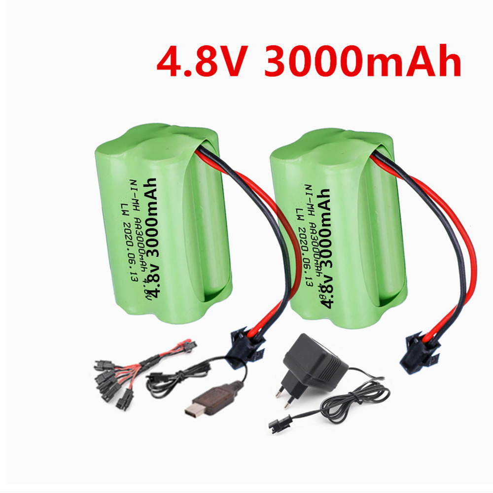 Rc Hobby Models - 4.8v 3000mAh Şarj Edilebilir Pil ve