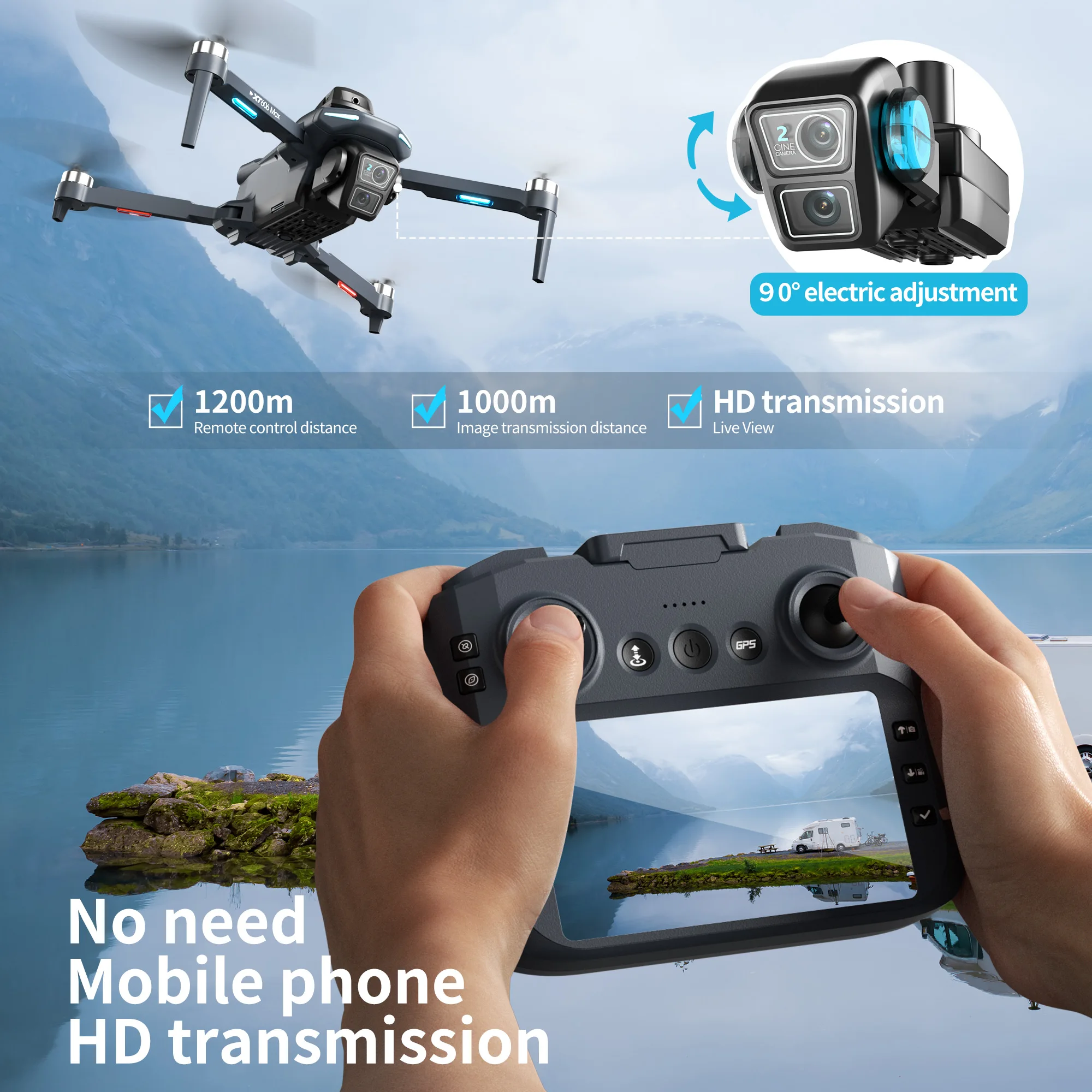 Orijinal XT606 Drone Profesyon - Rc Hobby China incelemesi ve fiyatı